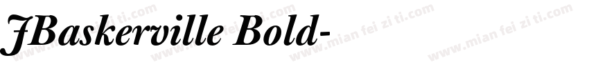 JBaskerville Bold字体转换
